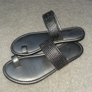NWOT rhinestone sandals